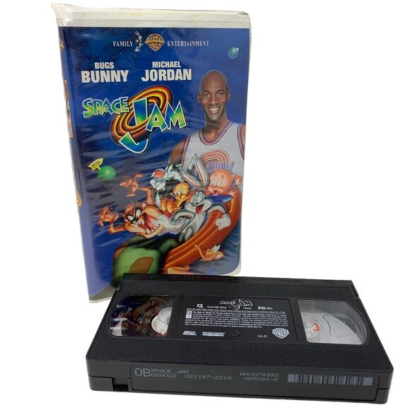 Vintage Space Jam Clamshell VHS Movie Film Warner Bros Looney Tunes 1997 90s - Picture 1 of 8